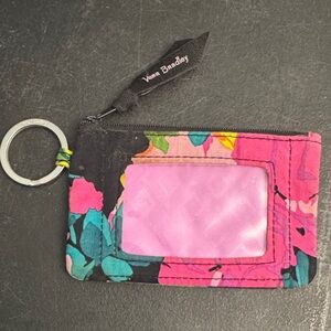 5/$25 Vera Bradley Pink and Black Floral ID Holder